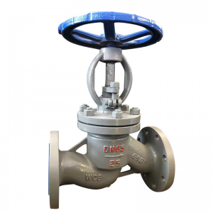 Flanged manual cast iron globe valve suitable for high-temperature steam